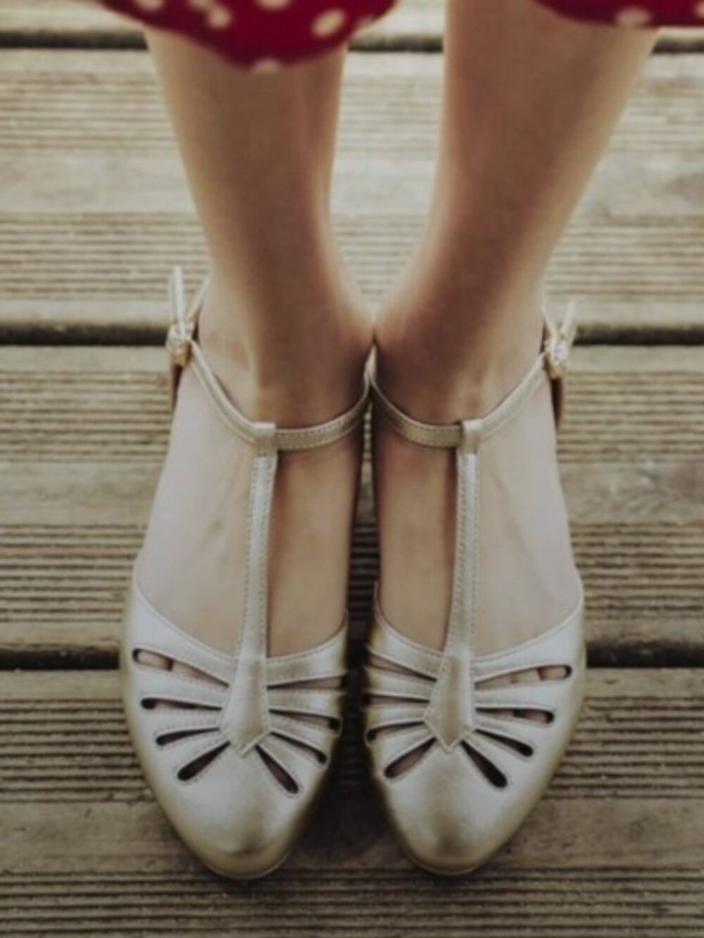 Charlie Stone Flats, Singapore (Metallic Gold),EU 38/Sz 8, Inner Wedge,Leather - Picture 11 of 11